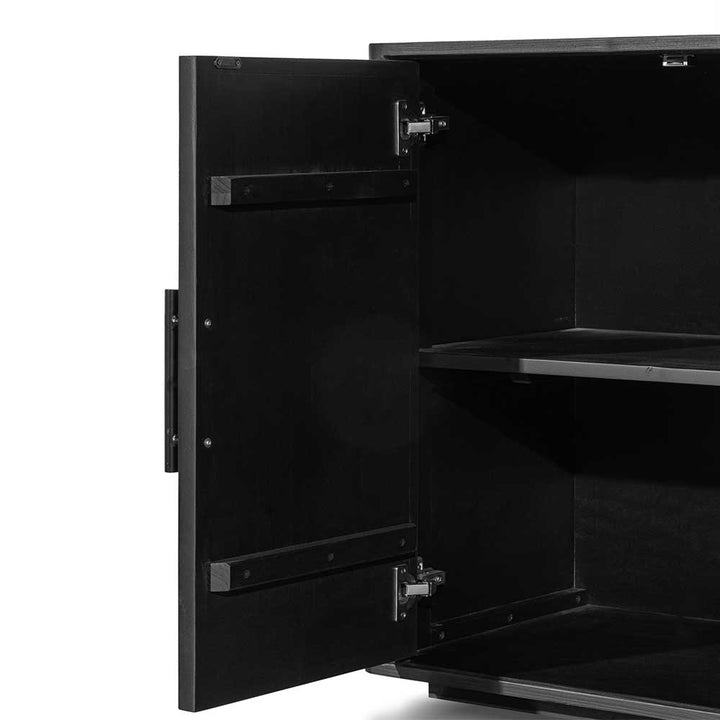 Abbotsford 1.7m Wooden Buffet Unit - Full Black