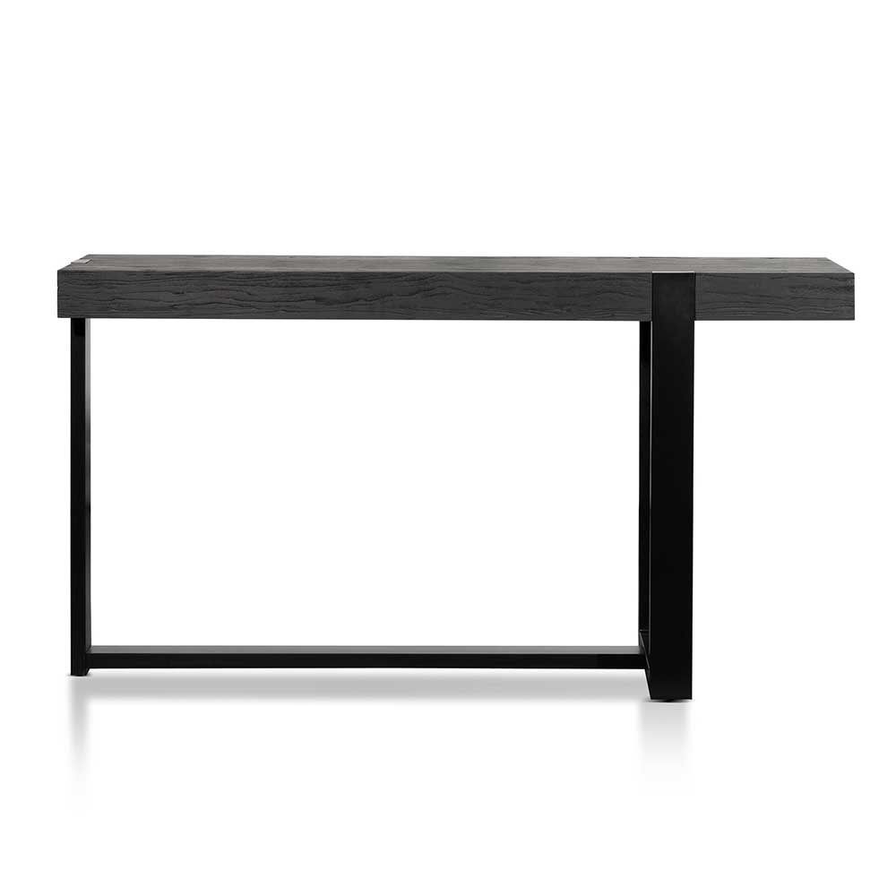 Abbotsford 1.5m Wooden Console Table - Full Black