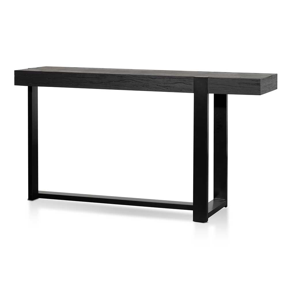 Abbotsford 1.5m Wooden Console Table - Full Black