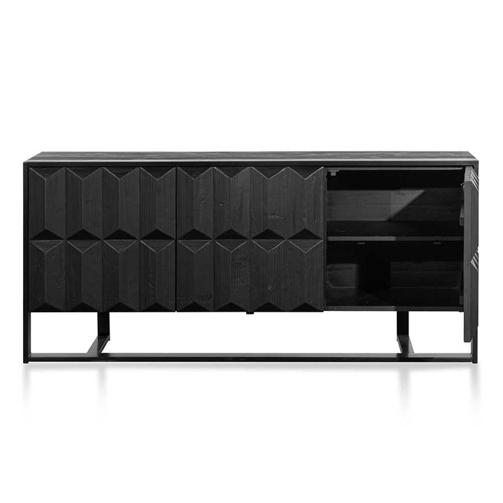 Abbotsford 1.78m Recycled Sideboard - Full Black