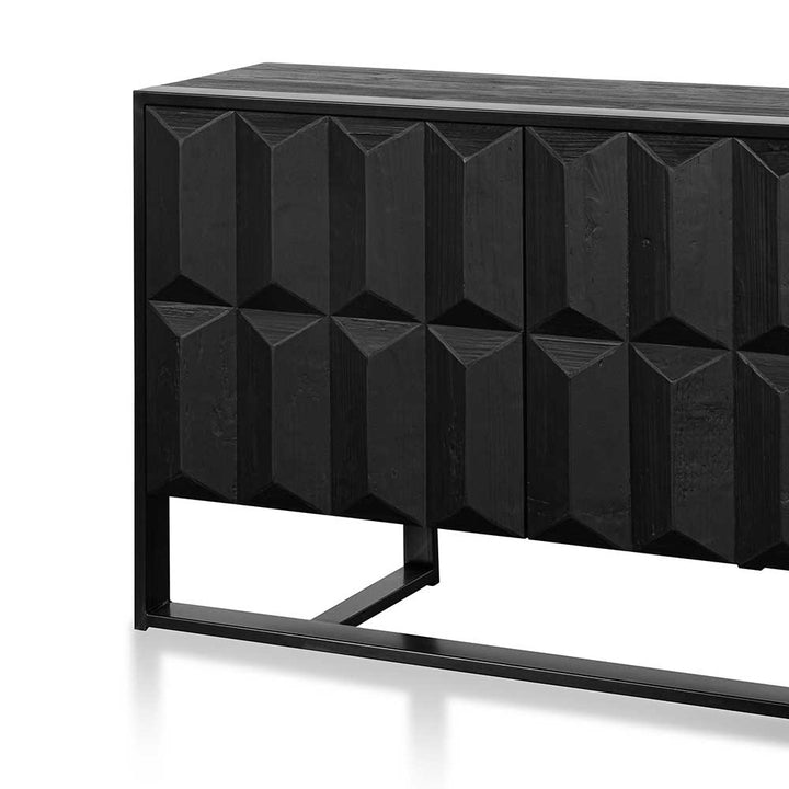 Abbotsford 1.78m Recycled Sideboard - Full Black