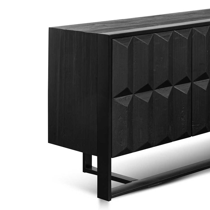 Abbotsford 1.78m Recycled Sideboard - Full Black