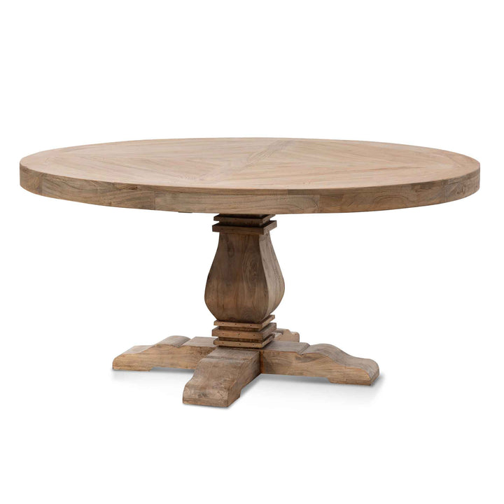 Richmond 1.6m Round Dining Table - Natural Top - Natural Base