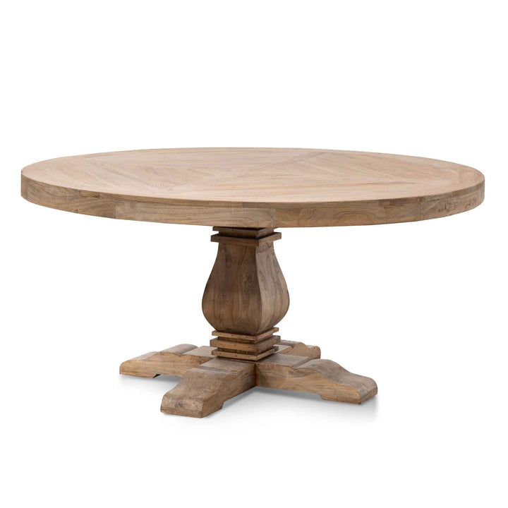 Richmond 1.6m Round Dining Table - Natural Top - Natural Base