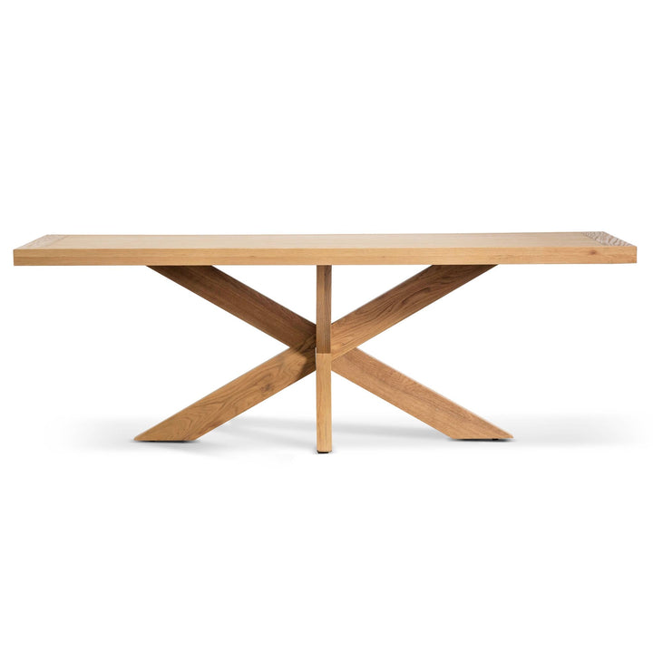 Warren 2.2m Wooden Dining Table - Distress Natural