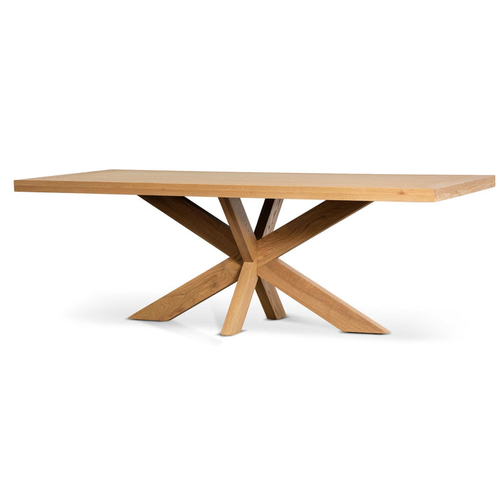 Warren 2.2m Wooden Dining Table - Distress Natural