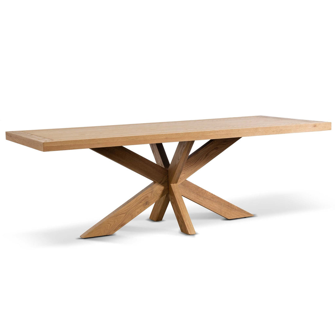 Warren 2.2m Wooden Dining Table - Distress Natural