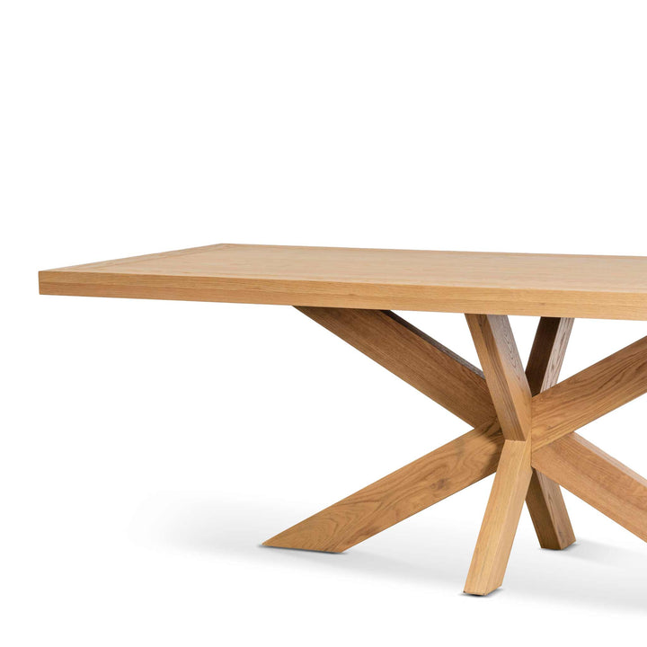 Warren 2.2m Wooden Dining Table - Distress Natural