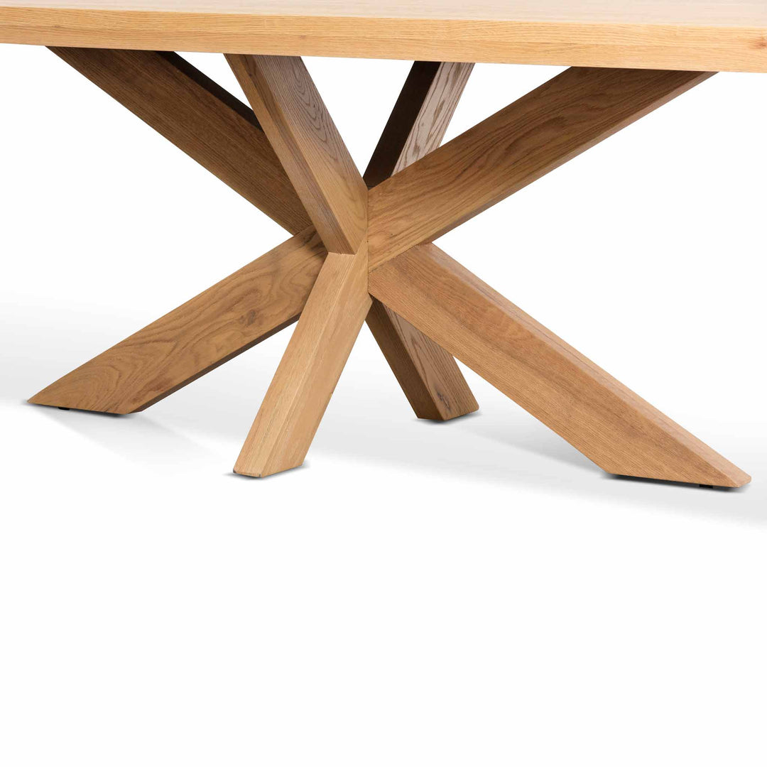 Warren 2.2m Wooden Dining Table - Distress Natural