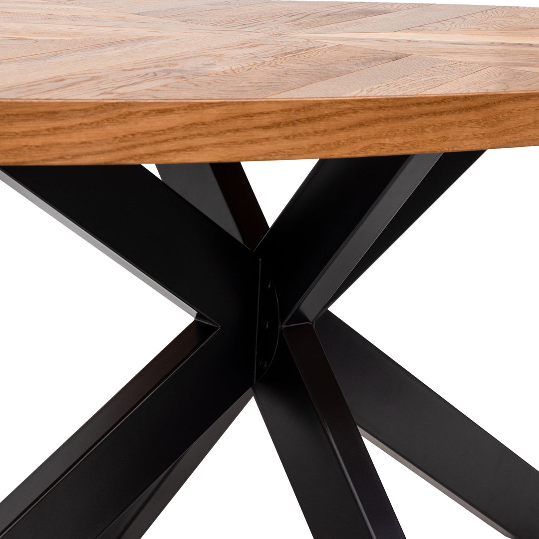 Tunbridge 6 Seater Dining Table - European Knotty Oak