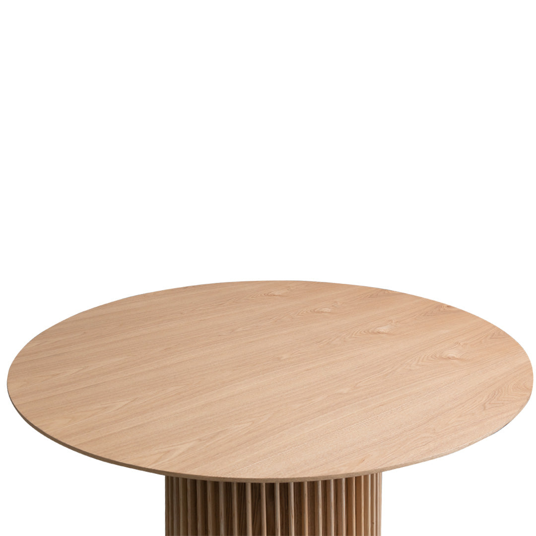 Esther 1.2m Round Wooden Dining Table - Natural