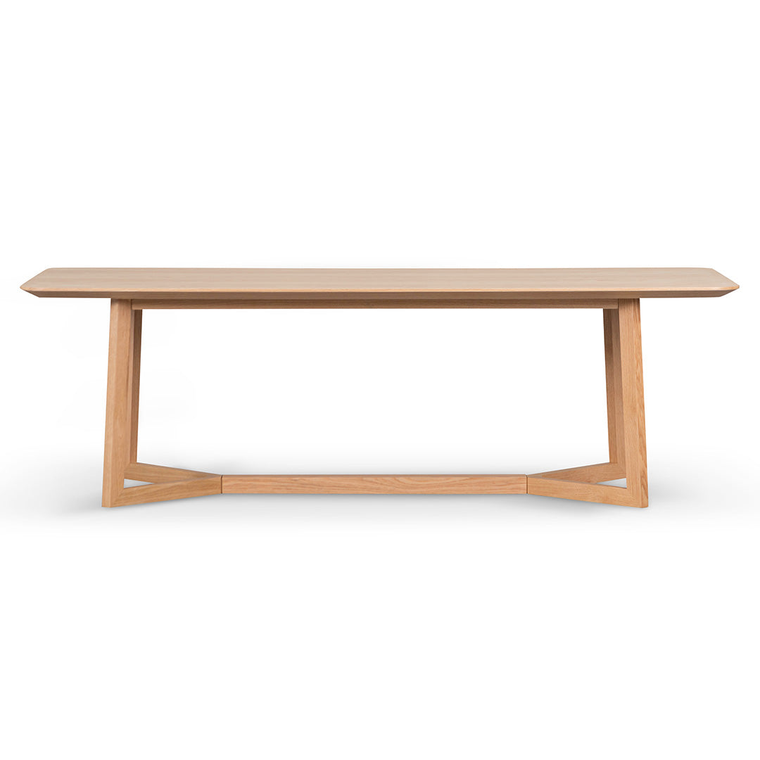 Oxford 2.4m Wooden Dining Table - Natural