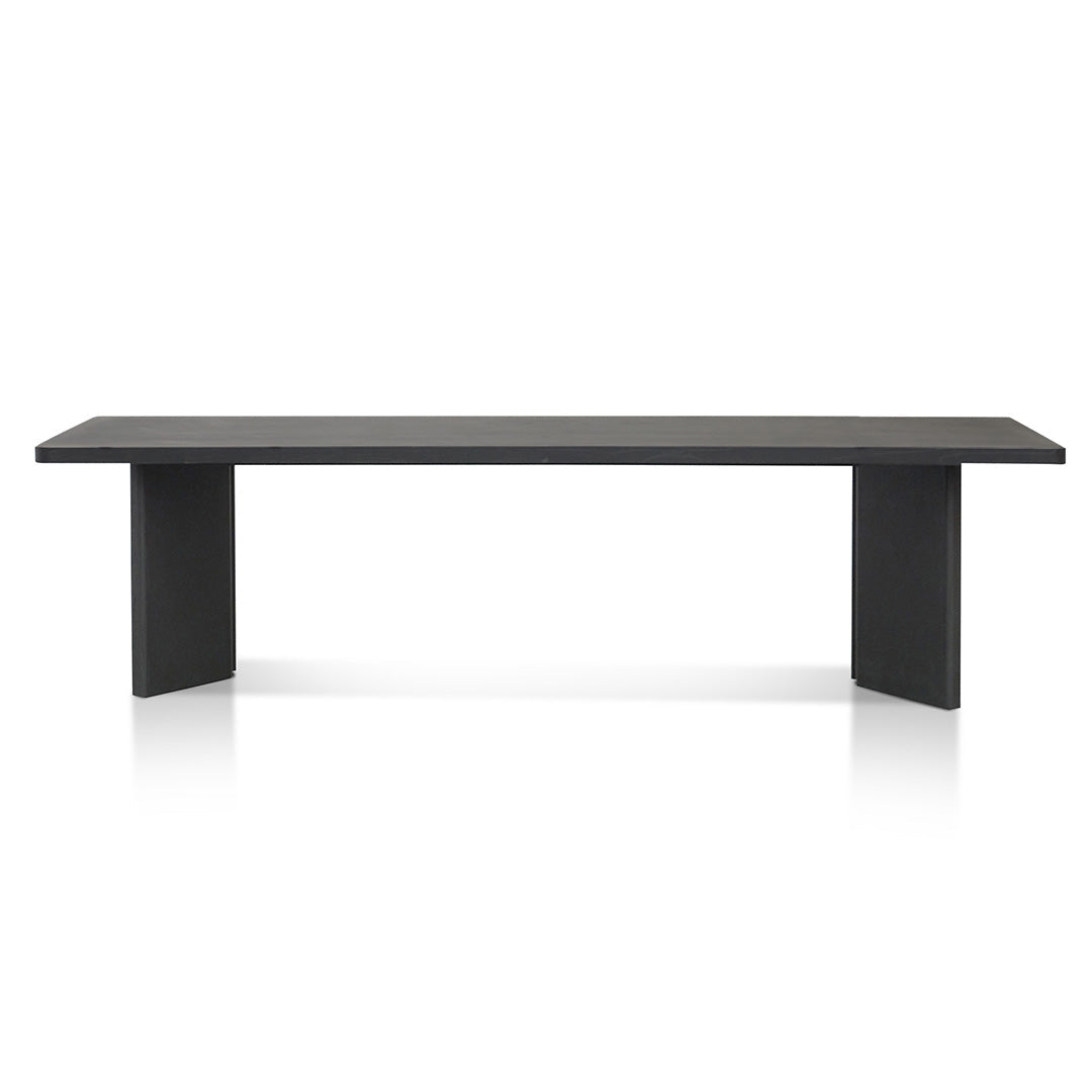 Abbotsford 3m Elm Dining Table - Full Black