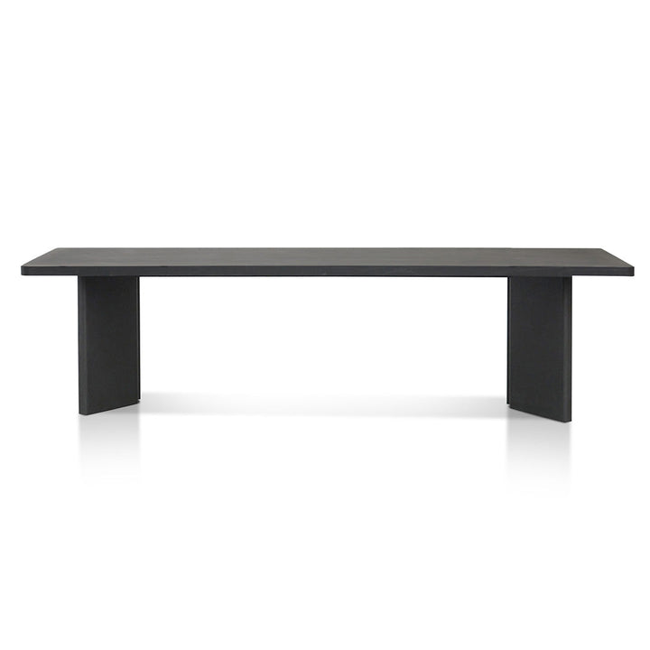 Abbotsford 3m Elm Dining Table - Full Black