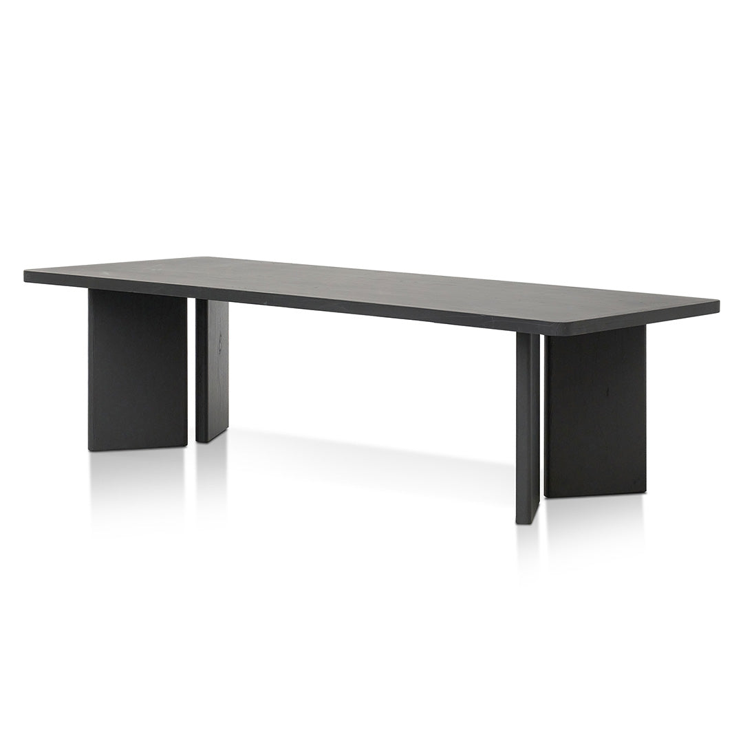 Abbotsford 3m Elm Dining Table - Full Black