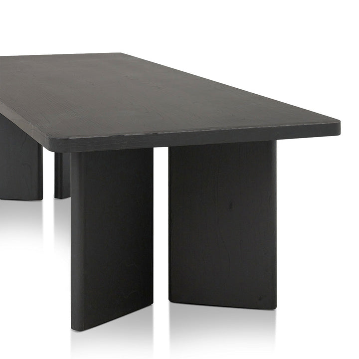 Abbotsford 3m Elm Dining Table - Full Black