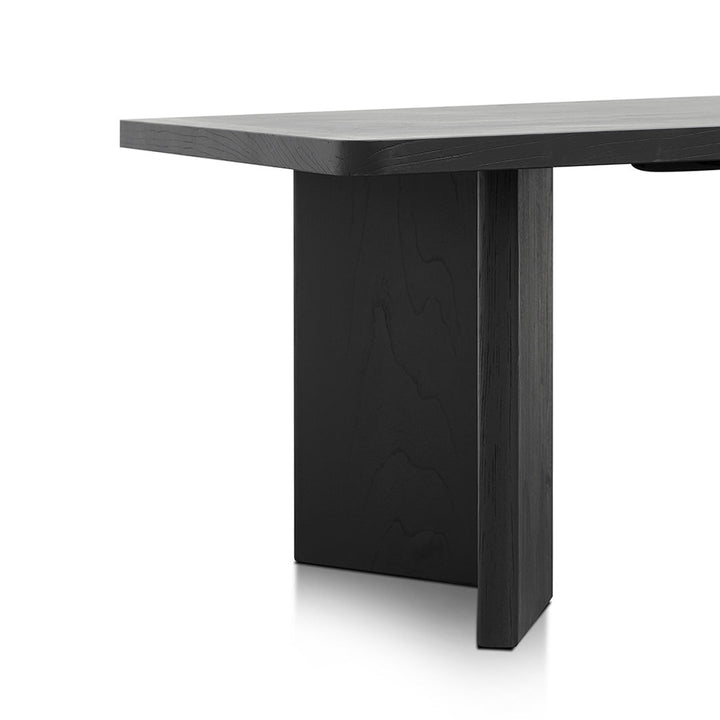 Abbotsford 3m Elm Dining Table - Full Black