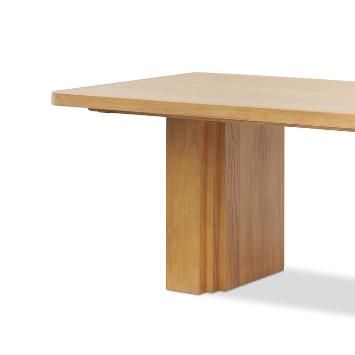 Abbotsford 3m Elm Dining Table - Natural