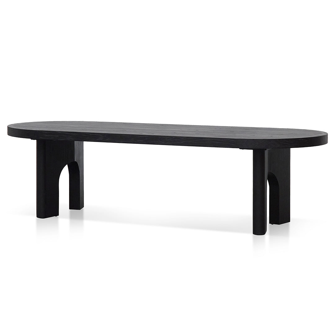 Abbotsford 2.8m oval dining table - Black