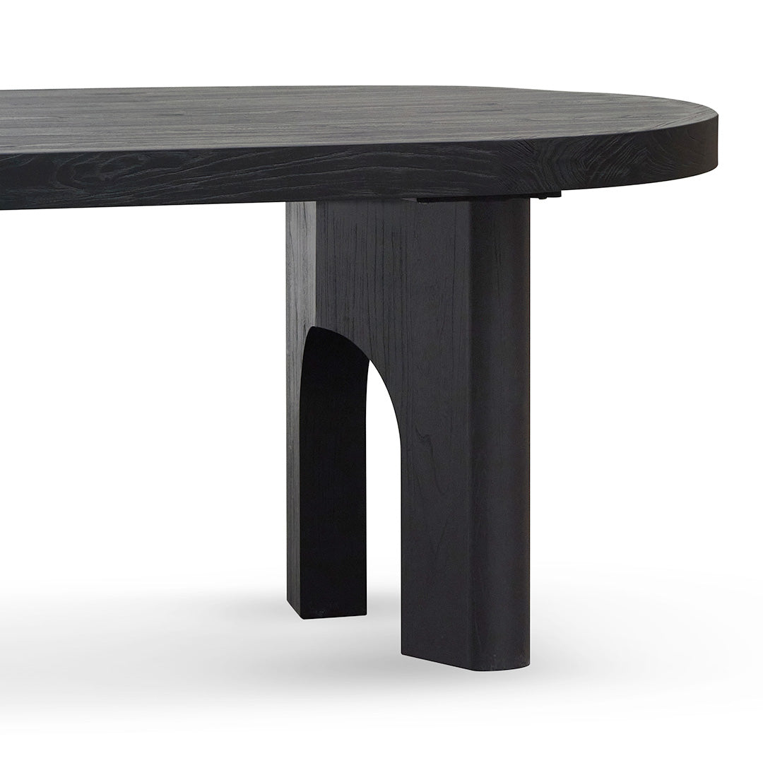 Abbotsford 2.8m oval dining table - Black