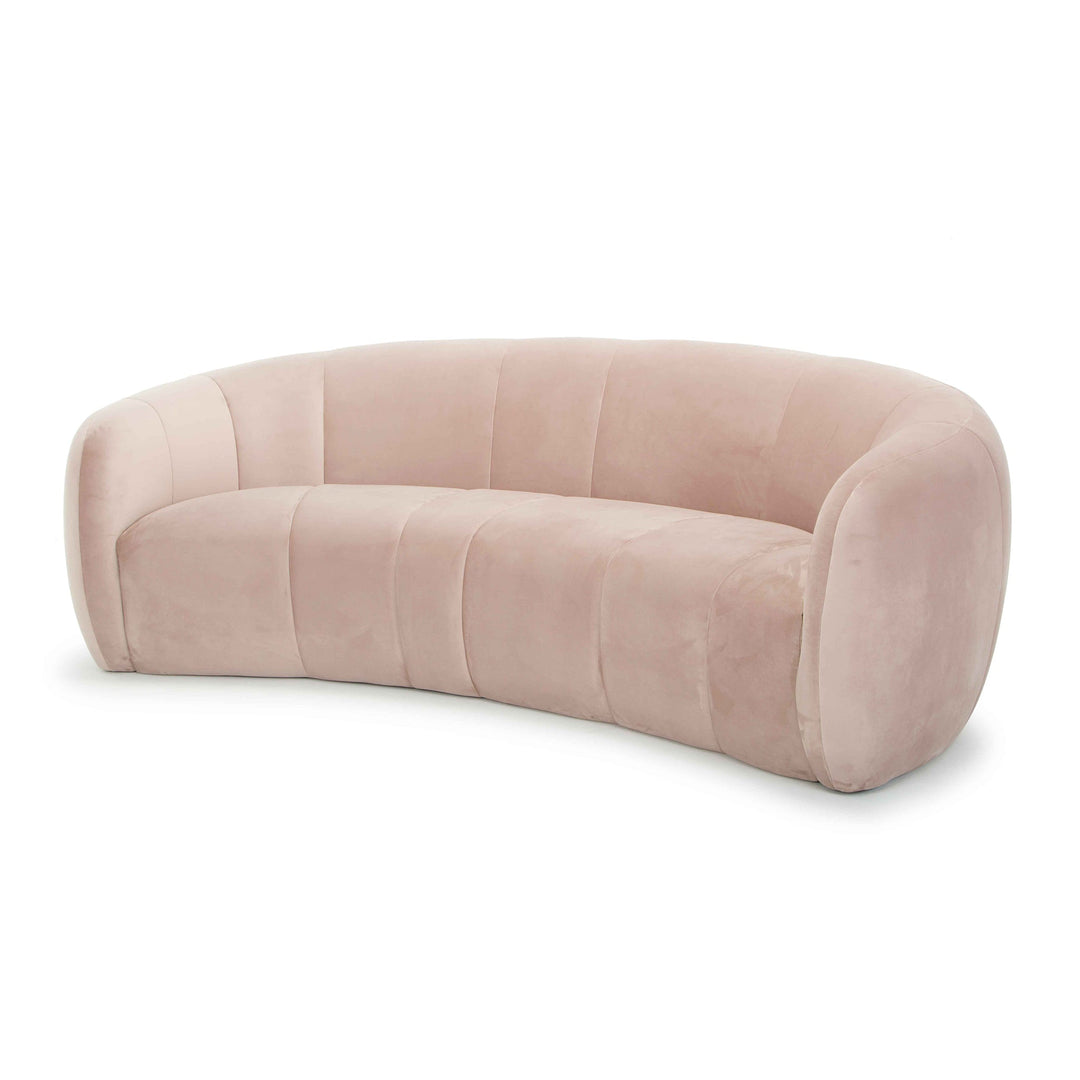 Victoria 3 Seater Fabric Sofa - Blush