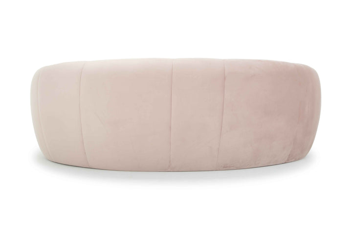 Victoria 3 Seater Fabric Sofa - Blush