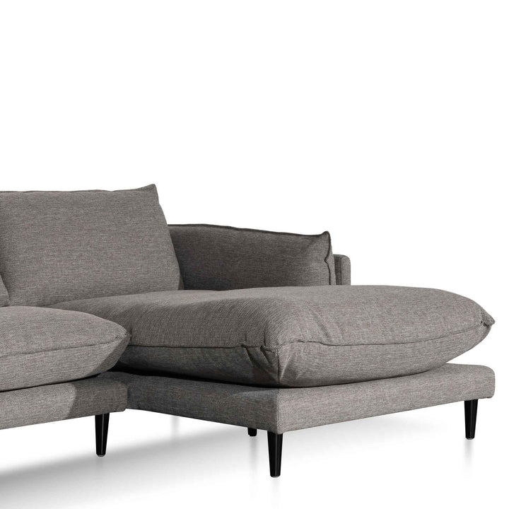 Broadway 4 Seater Right Chaise Fabric Sofa - Graphite Grey