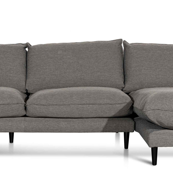 Broadway 4 Seater Right Chaise Fabric Sofa - Graphite Grey