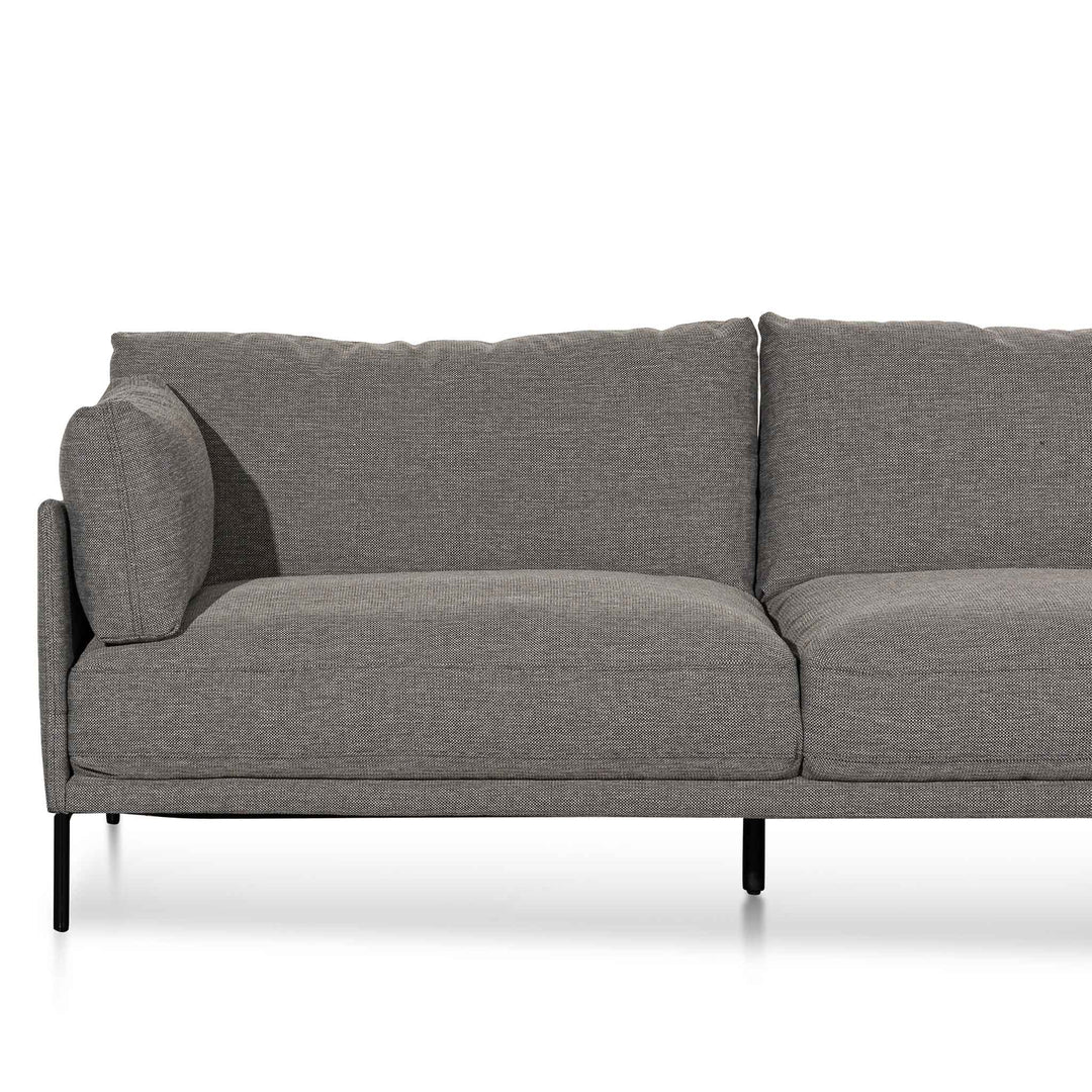 Broadway 4 Seater Right Chaise Fabric Sofa - Graphite Grey