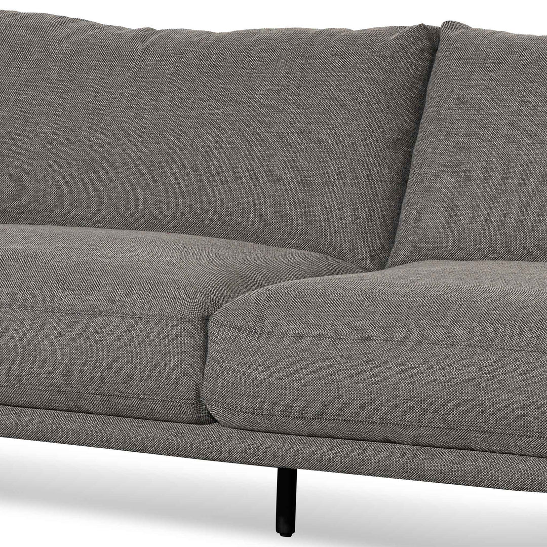 Broadway 4 Seater Right Chaise Fabric Sofa - Graphite Grey