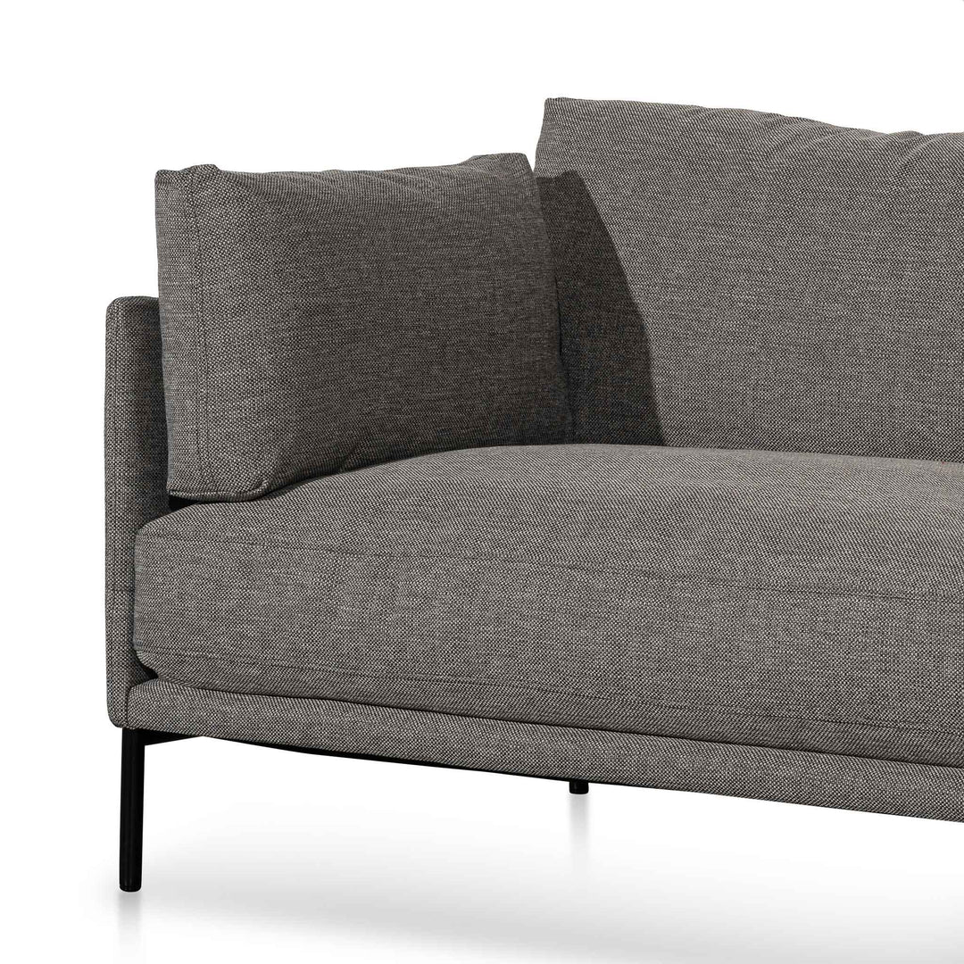 Broadway 4 Seater Right Chaise Fabric Sofa - Graphite Grey