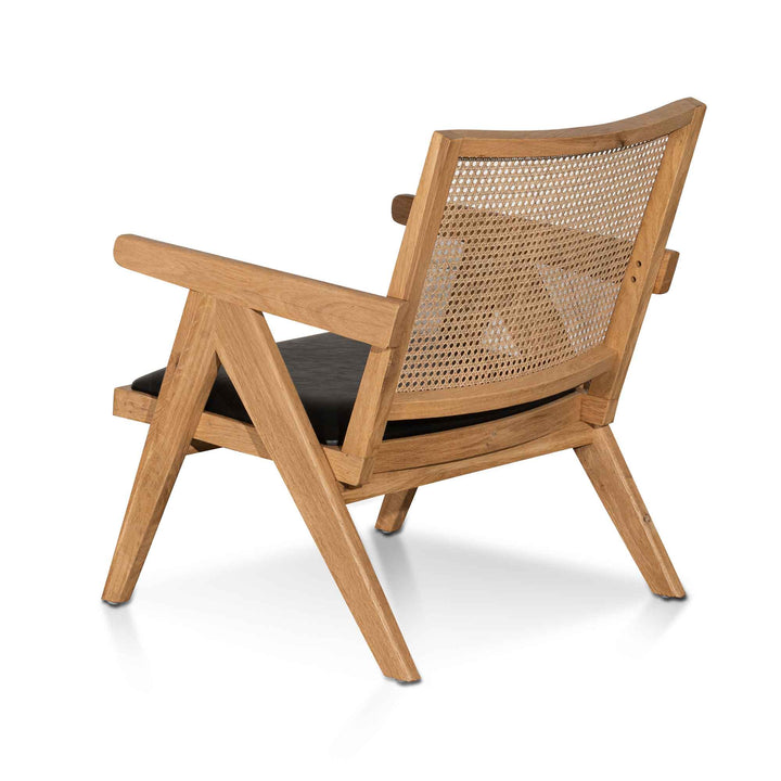 Warren Rattan Armchair - Distress Natural and Black Seat