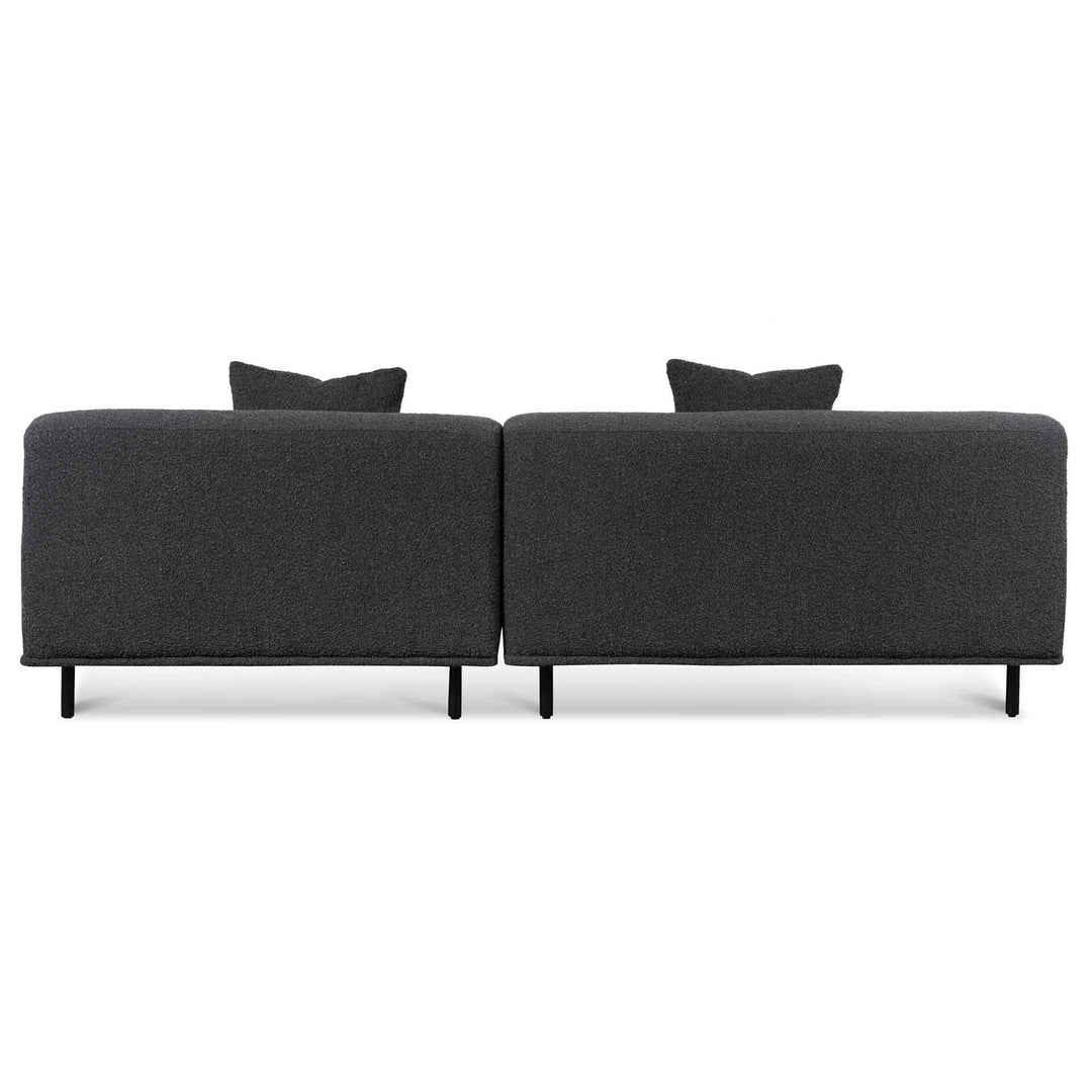 Maynard Right Chaise Sofa - Charcoal Boucle