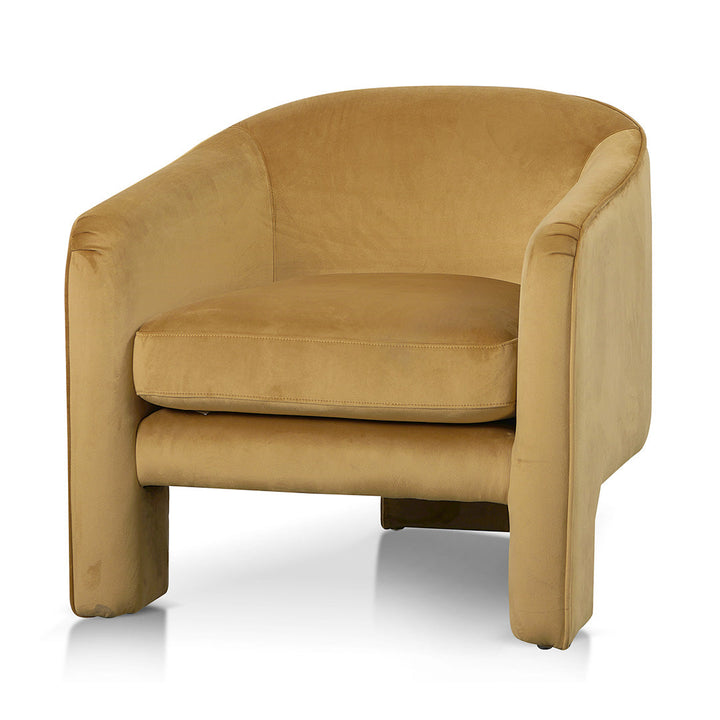 Maynard Fabric Armchair - Mustard