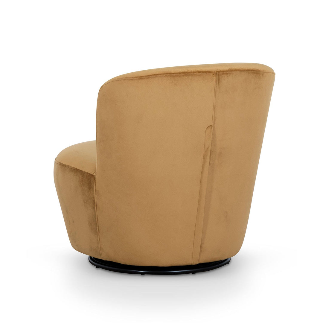 Maynard Swivel Lounge Chair - Mustard