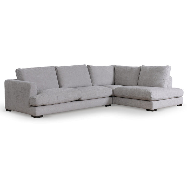 Broadway 4 Seater Fabric Right Chaise Sofa - Oyster Beige