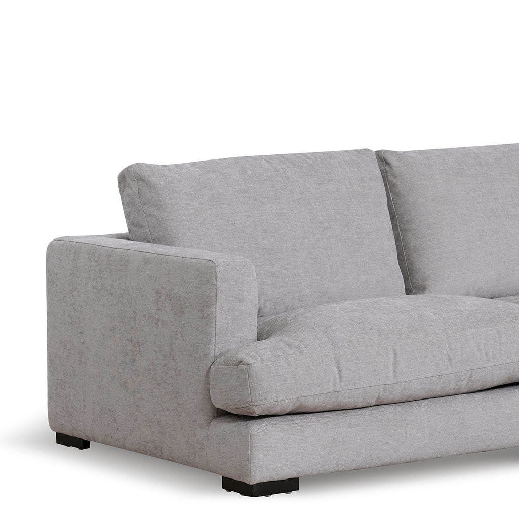 Broadway 4 Seater Fabric Right Chaise Sofa - Oyster Beige