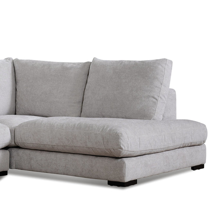 Broadway 4 Seater Fabric Right Chaise Sofa - Oyster Beige