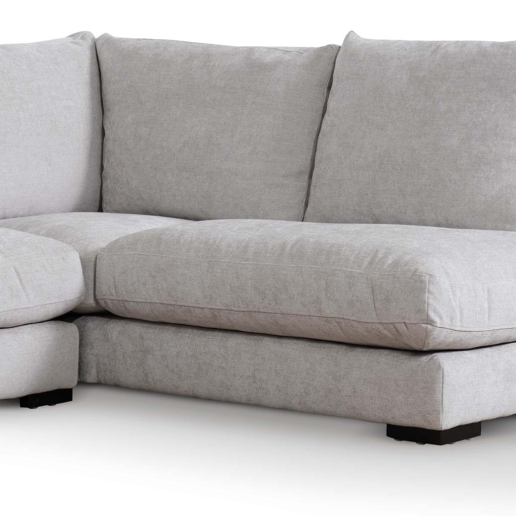 Broadway 4 Seater Fabric Right Chaise Sofa - Oyster Beige