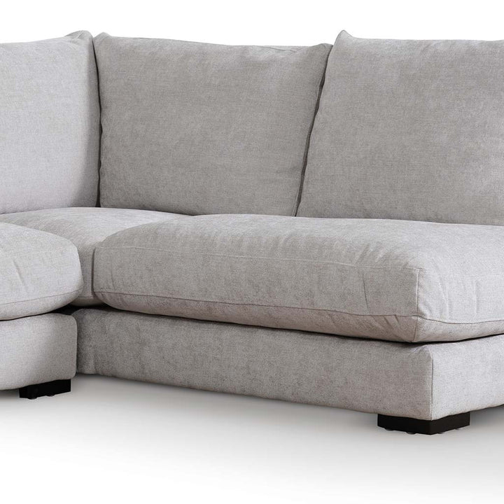 Broadway 4 Seater Fabric Right Chaise Sofa - Oyster Beige