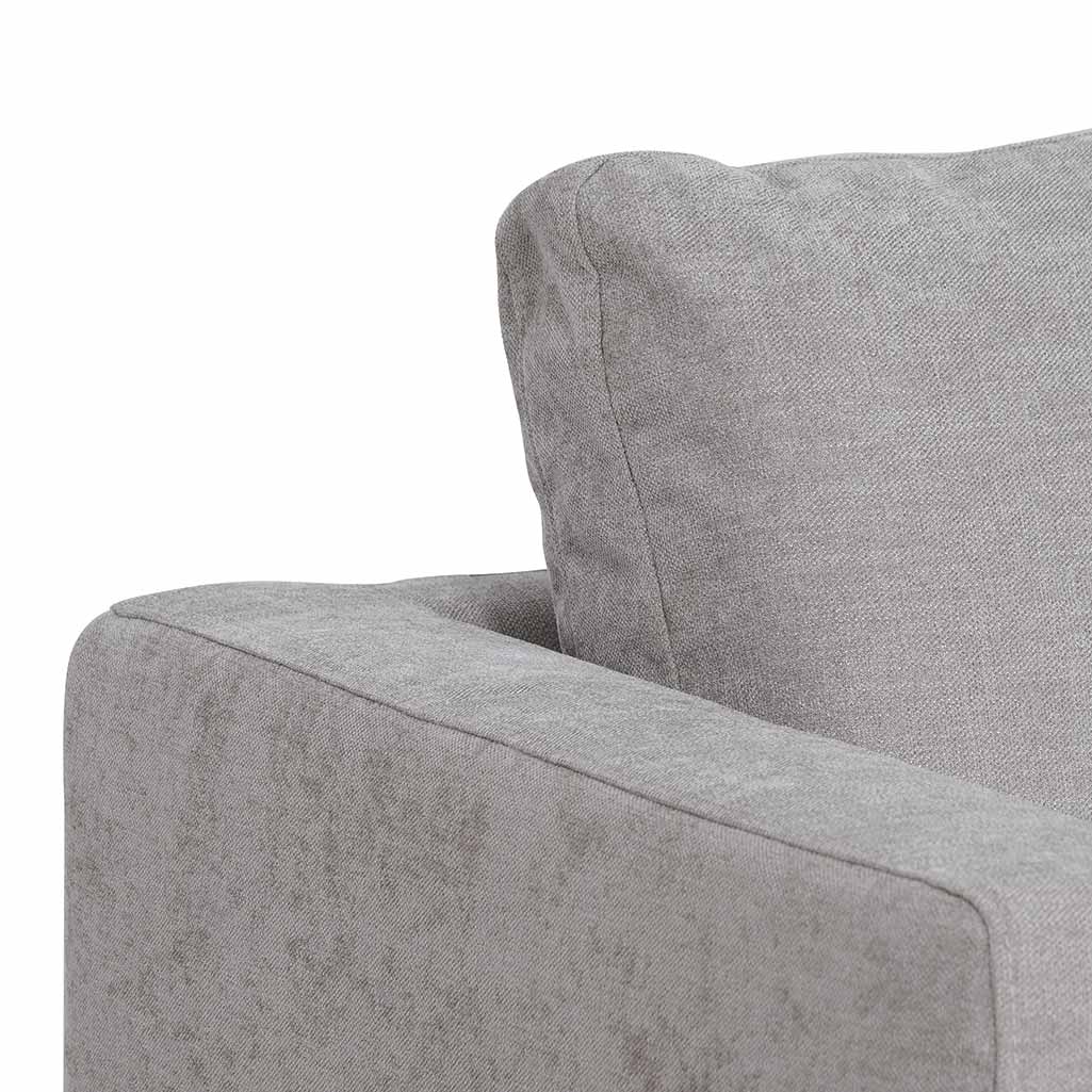 Broadway 4 Seater Fabric Right Chaise Sofa - Oyster Beige