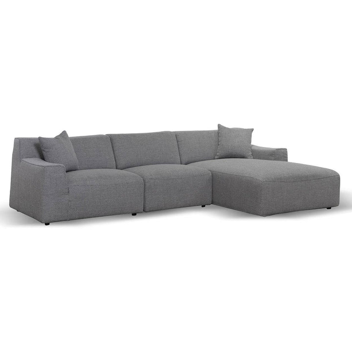 Sevenoaks 3 Seater Right Chaise Sofa - Noble Grey