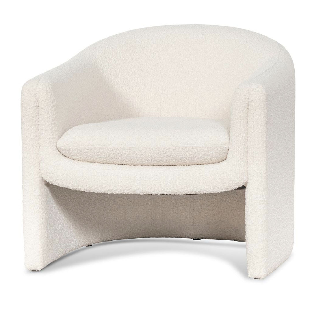 Maynard Armchair - Ivory White Boucle