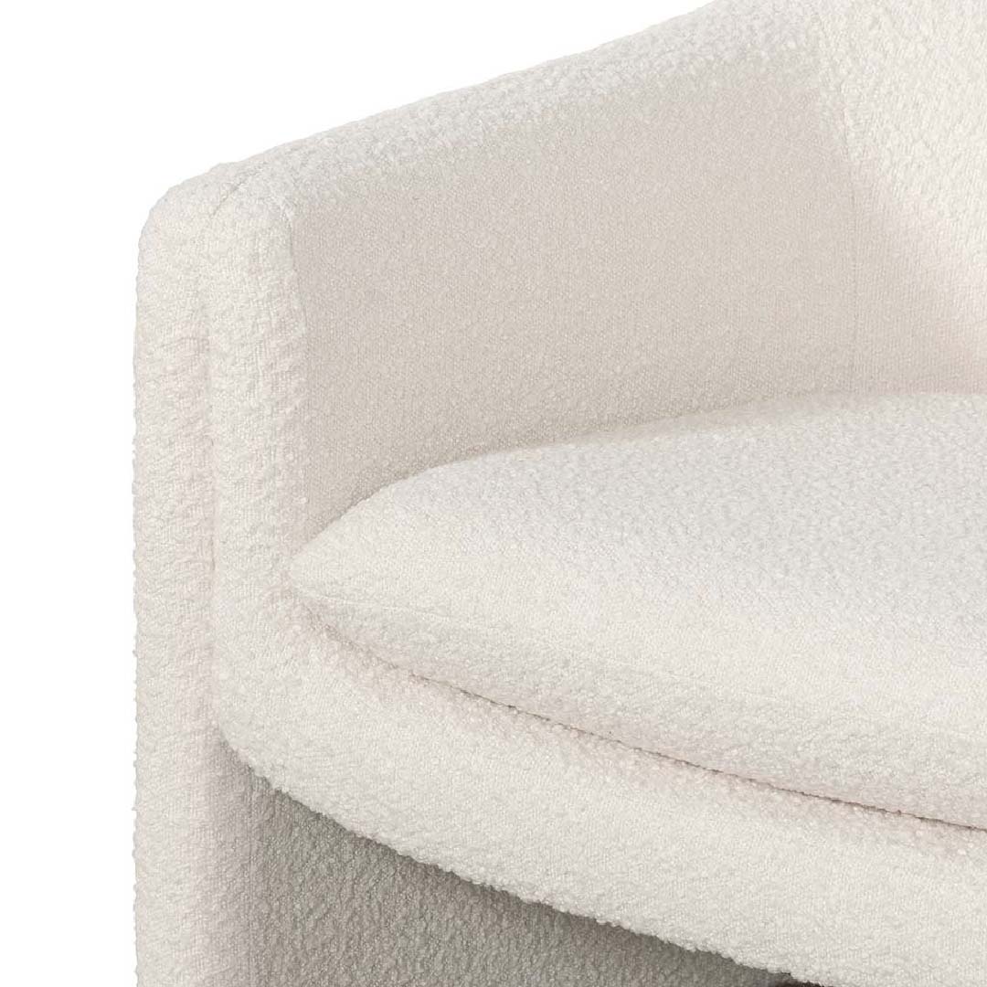 Maynard Armchair - Ivory White Boucle