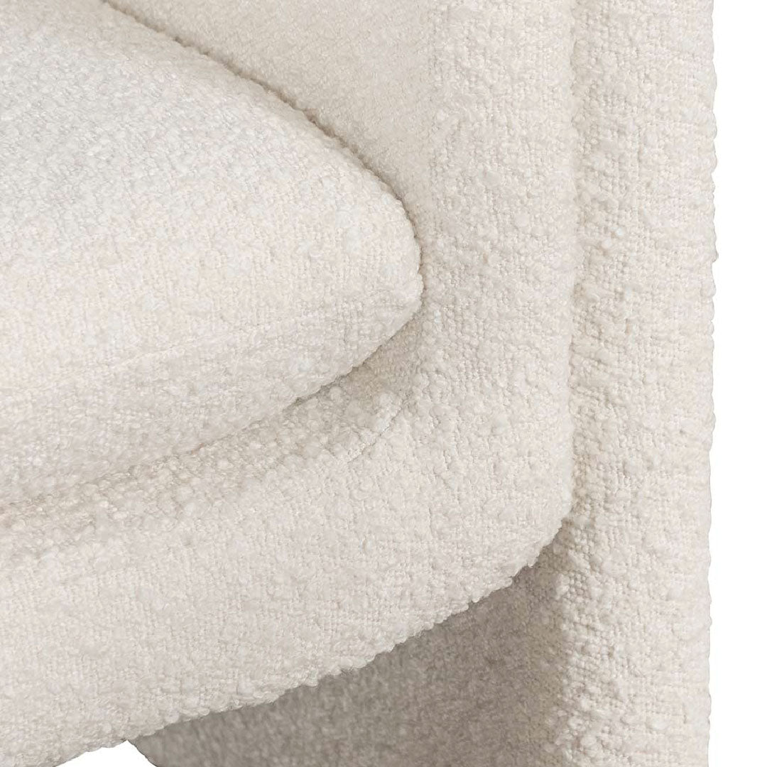 Maynard Armchair - Ivory White Boucle