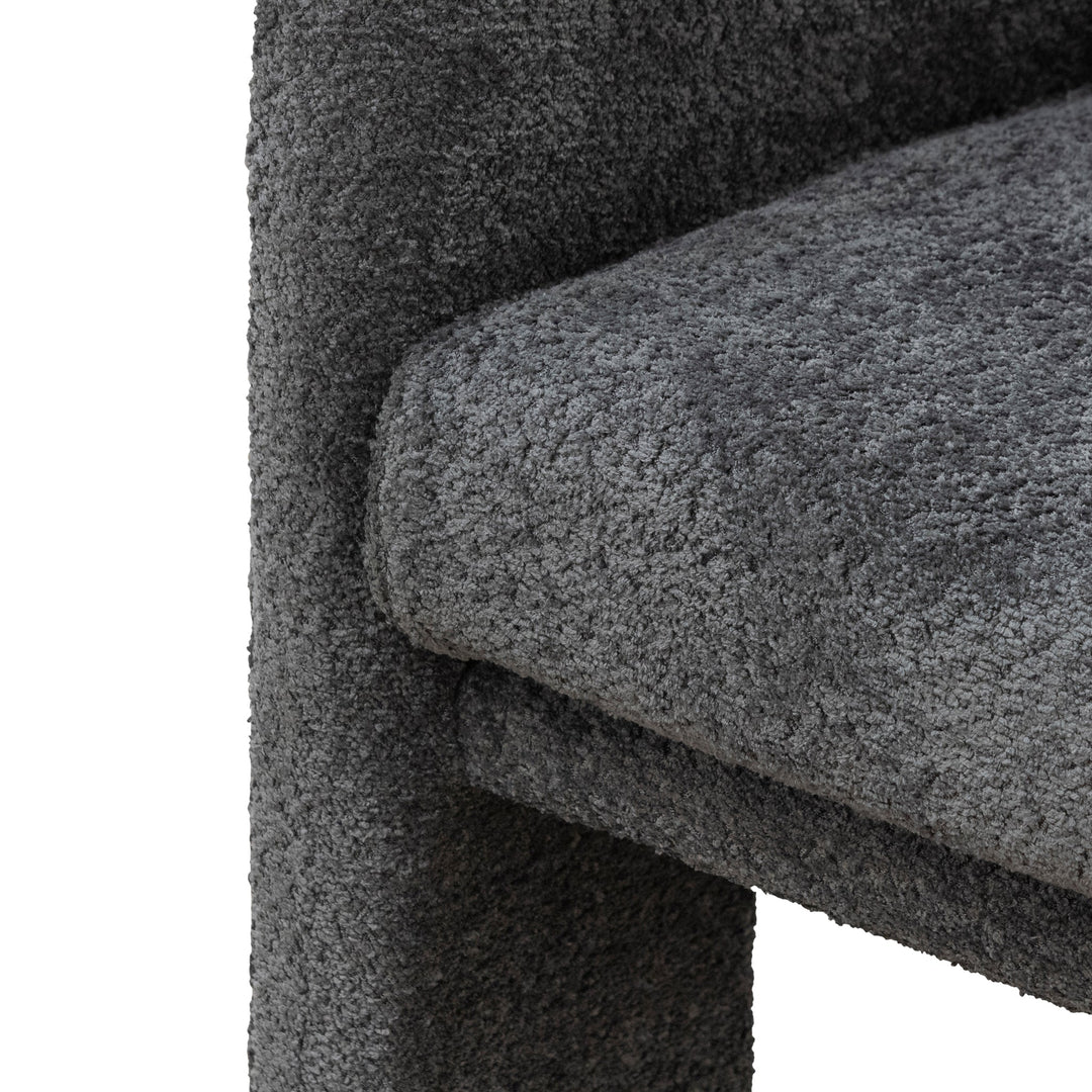 Maynard Fabric Armchair - Iron Grey