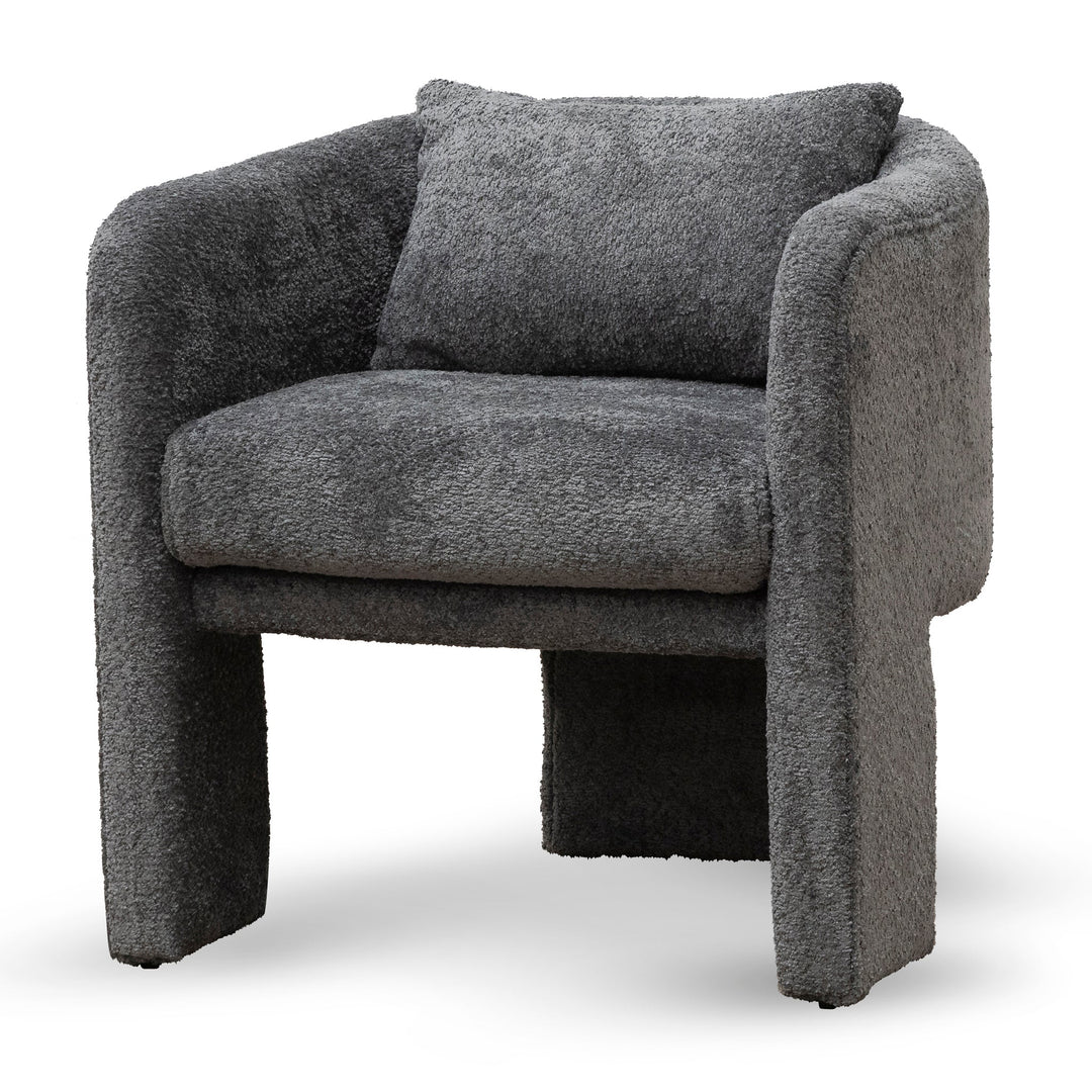 Maynard Fabric Armchair - Iron Grey