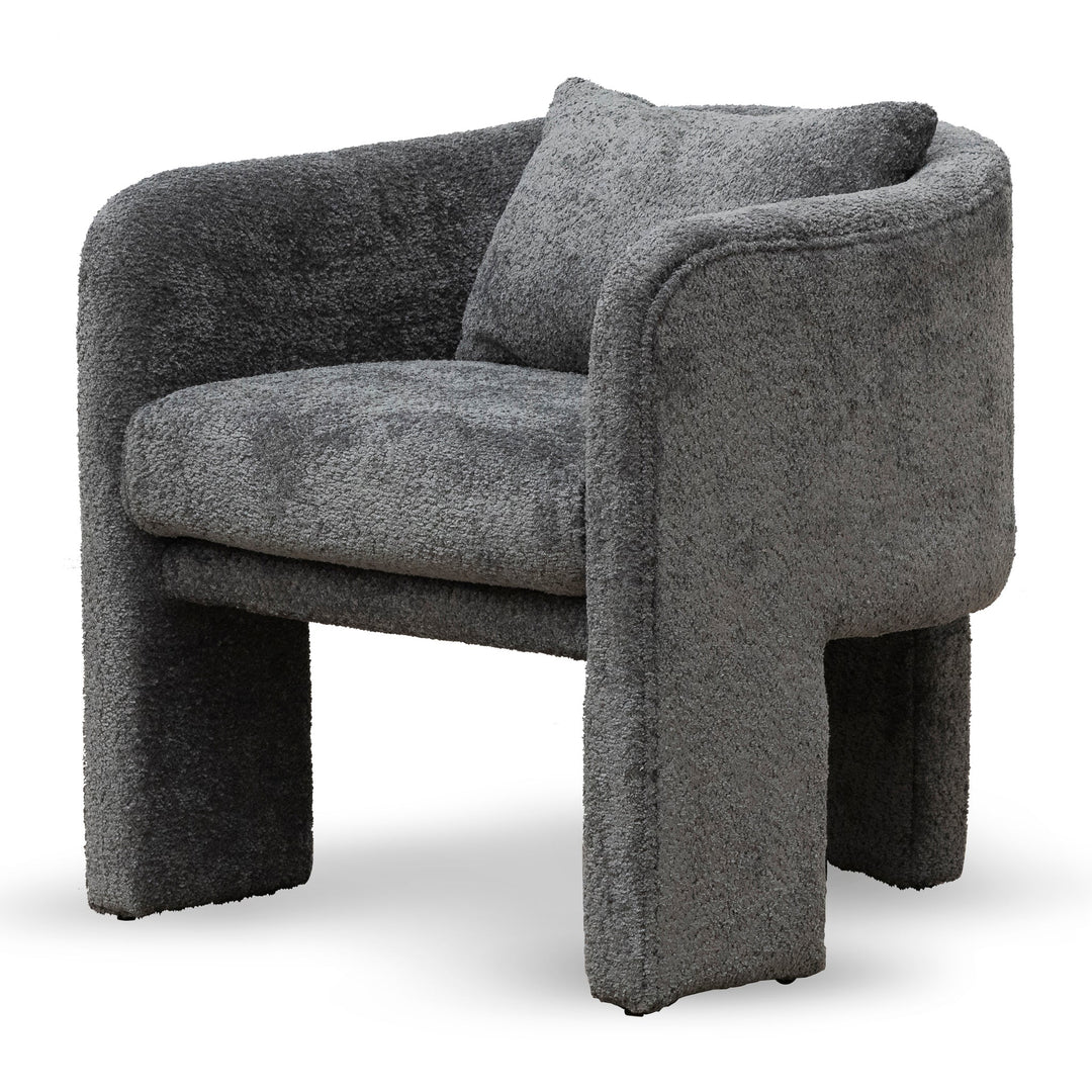 Maynard Fabric Armchair - Iron Grey