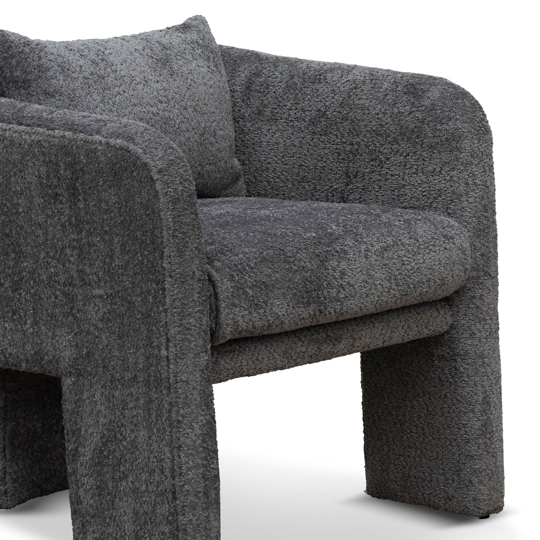 Maynard Fabric Armchair - Iron Grey