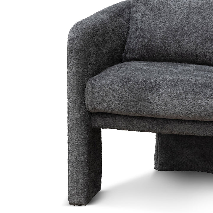 Maynard Fabric Armchair - Iron Grey